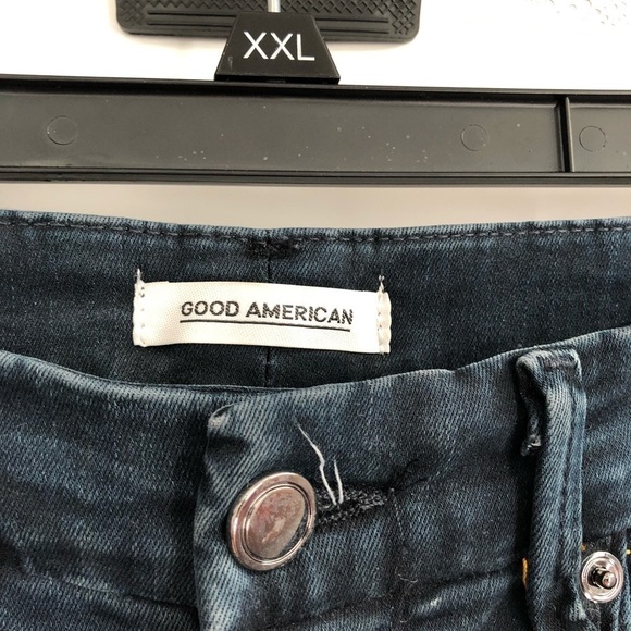 GOOD AMERICAN Good Legs High Rise Skinny Jeans Distressed Stretch Denim 6 28 - Picture 4 of 8